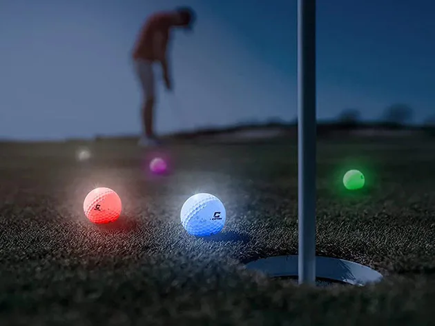 Super Bright Golf Toy Balls Light up Gift Sets Led Golf Balls Night Golf for Men Kids Women