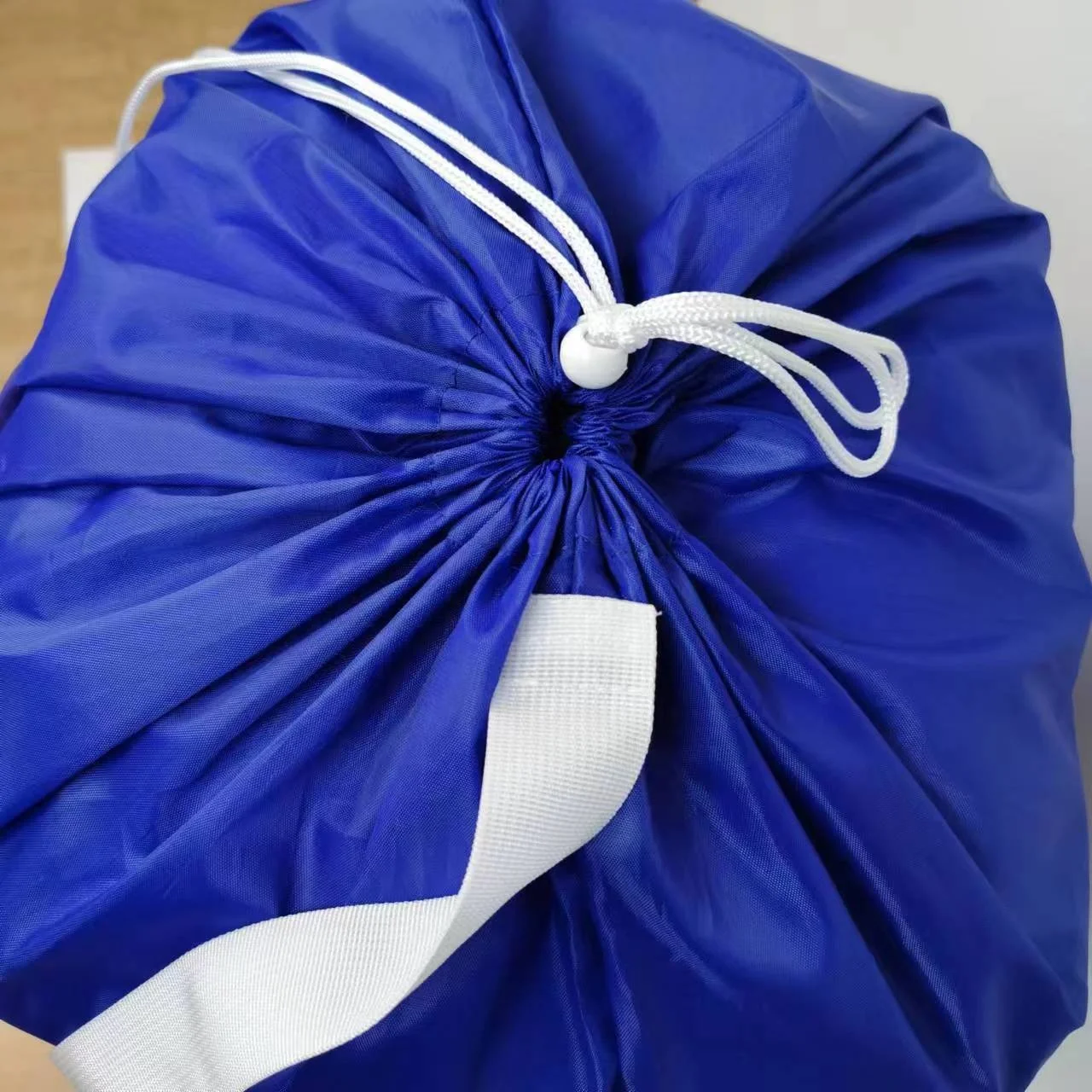 Polyester Drawstring Bag High Quality Reusable Recycle Customized Printed Logo  Shoulder Strap Heavy Duty Laundry bag