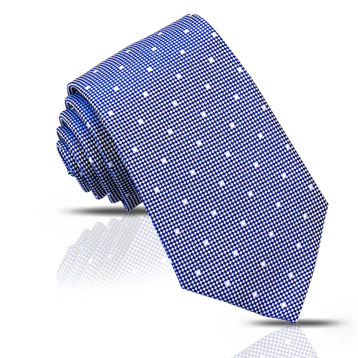 Classic Polk Dot Silk Tie 8cm Width Business Neck Ties For Men Custom Personalized Necktie
