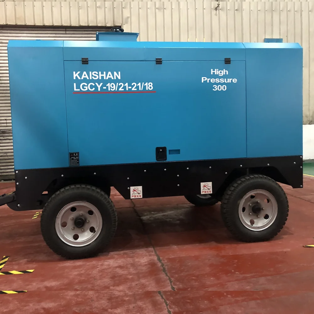 Китайский мобильный kaishan 20 бар дизельный 700 cfm винтовой воздушный компрессор