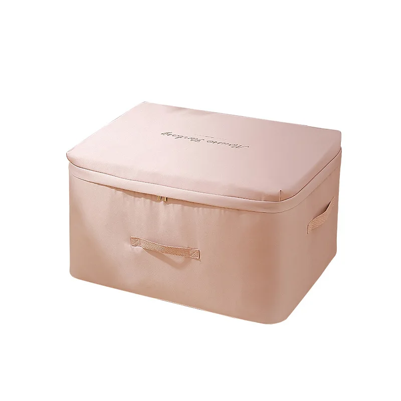 
New clothes and bedding storage large size storage box Quilt with cotton wadding zipper cloth organizer box 