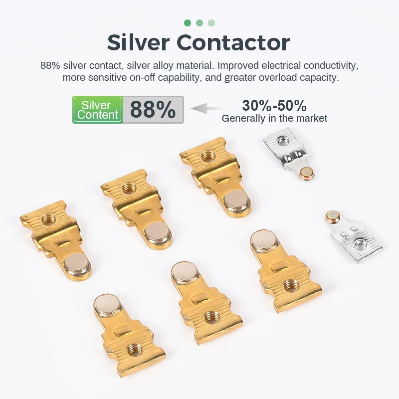 CJX2-40/50/65 ac3 40a 1NO+1NC A 24V 36V 48V 110V 220V 380V 440v coil AC Contactor