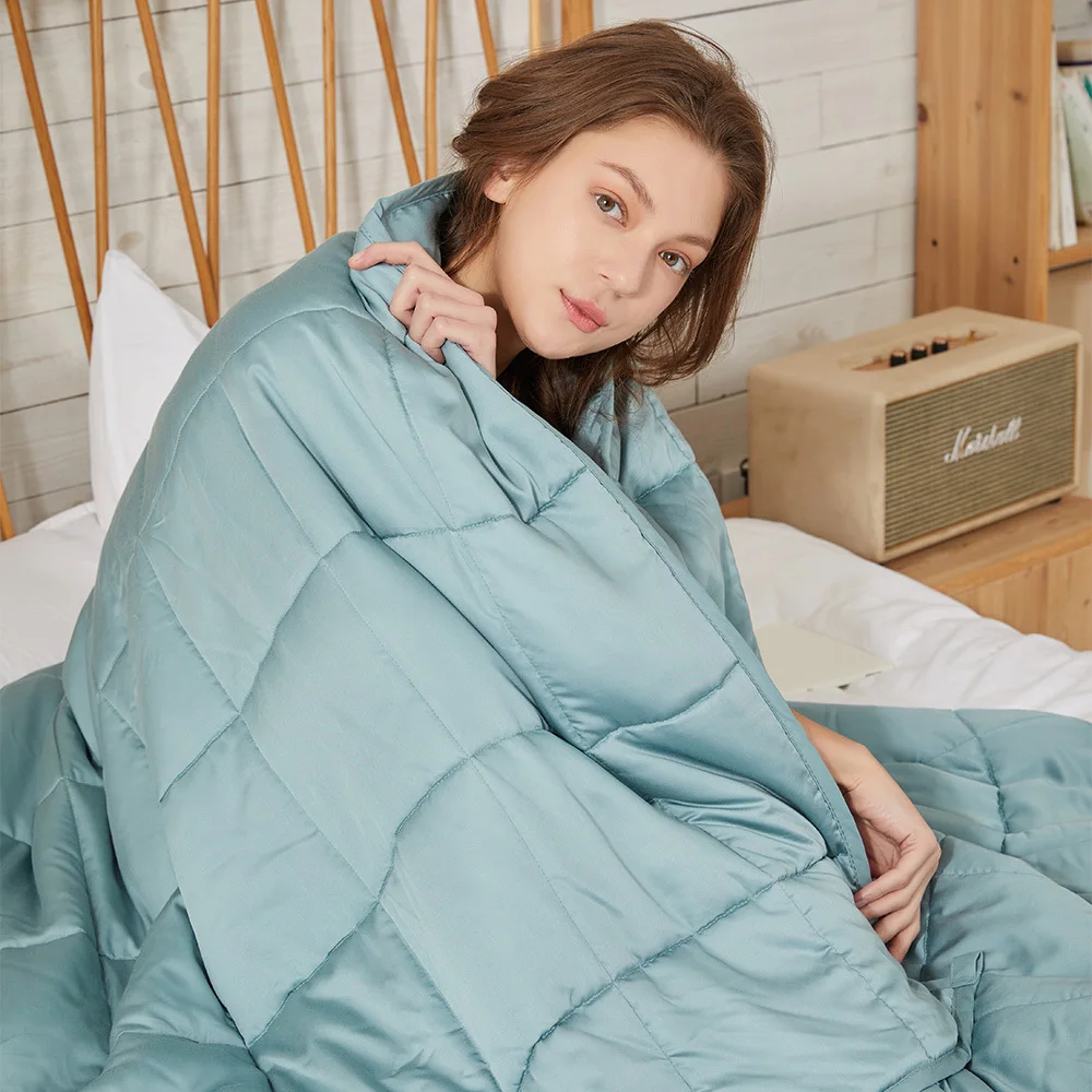 Gravity Bamboo Weighted Blanket Summer Soft Cooling Weighted Blanket
