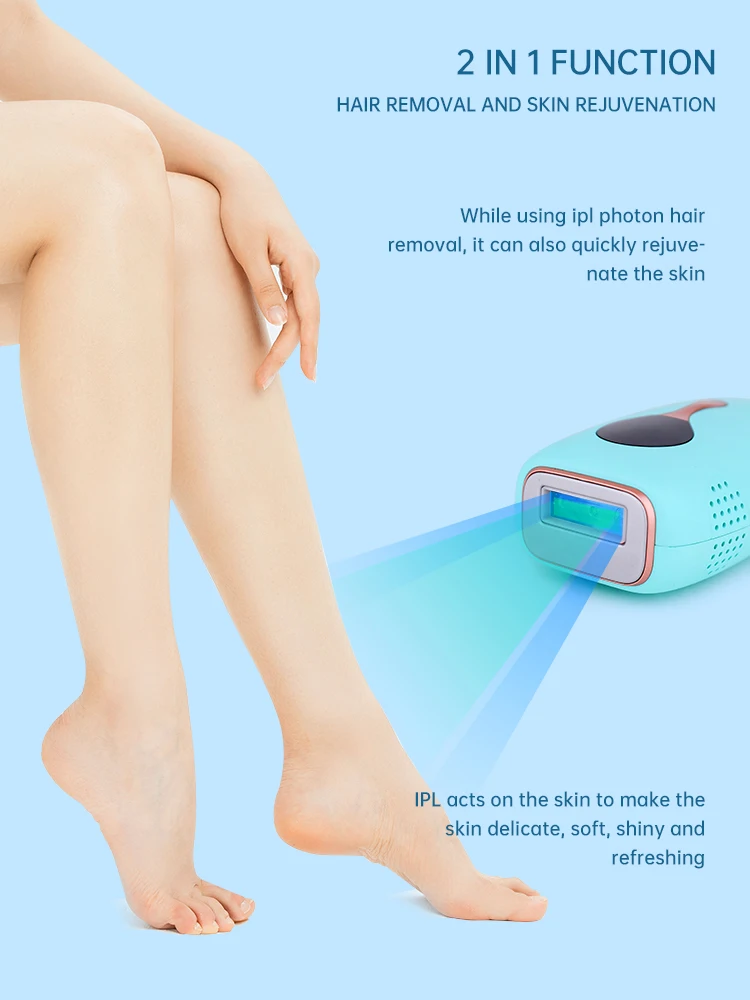 Portable IPL Epilator women permanent Laser Epilator lce Coling Laser Hair Removal Epilator For Home Use