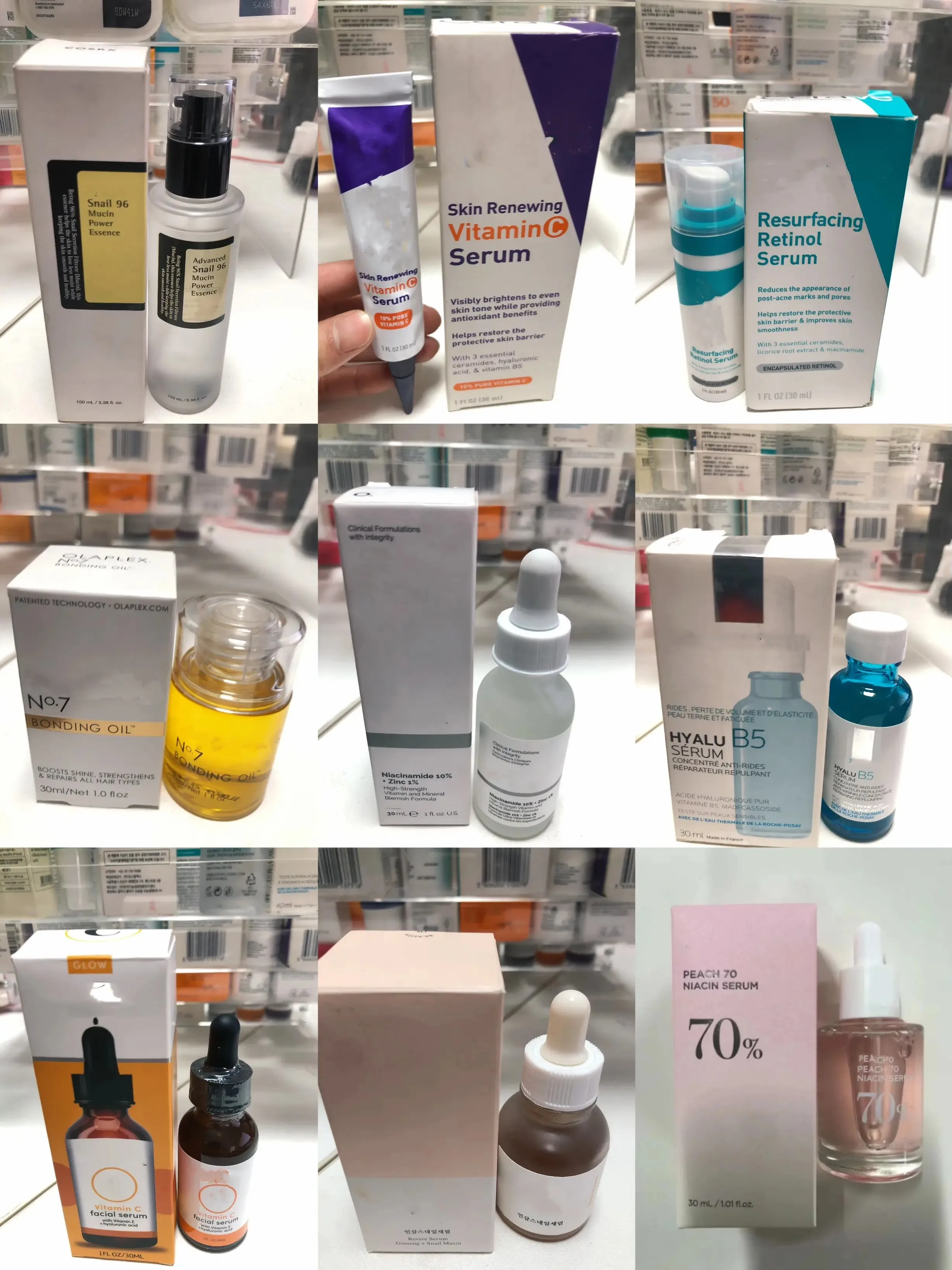 Wholesale 30 ml facial serum for all skin types  Acid hyaluronic acid + amide + B5 moisturizing serum