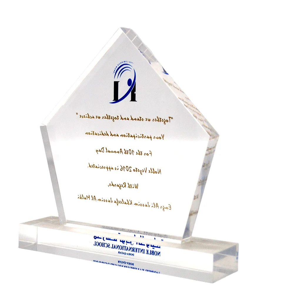 Розничная продажа роскошных хрустальных наград трофеи события бизнес-компании подарки акриловый щит награда трофей