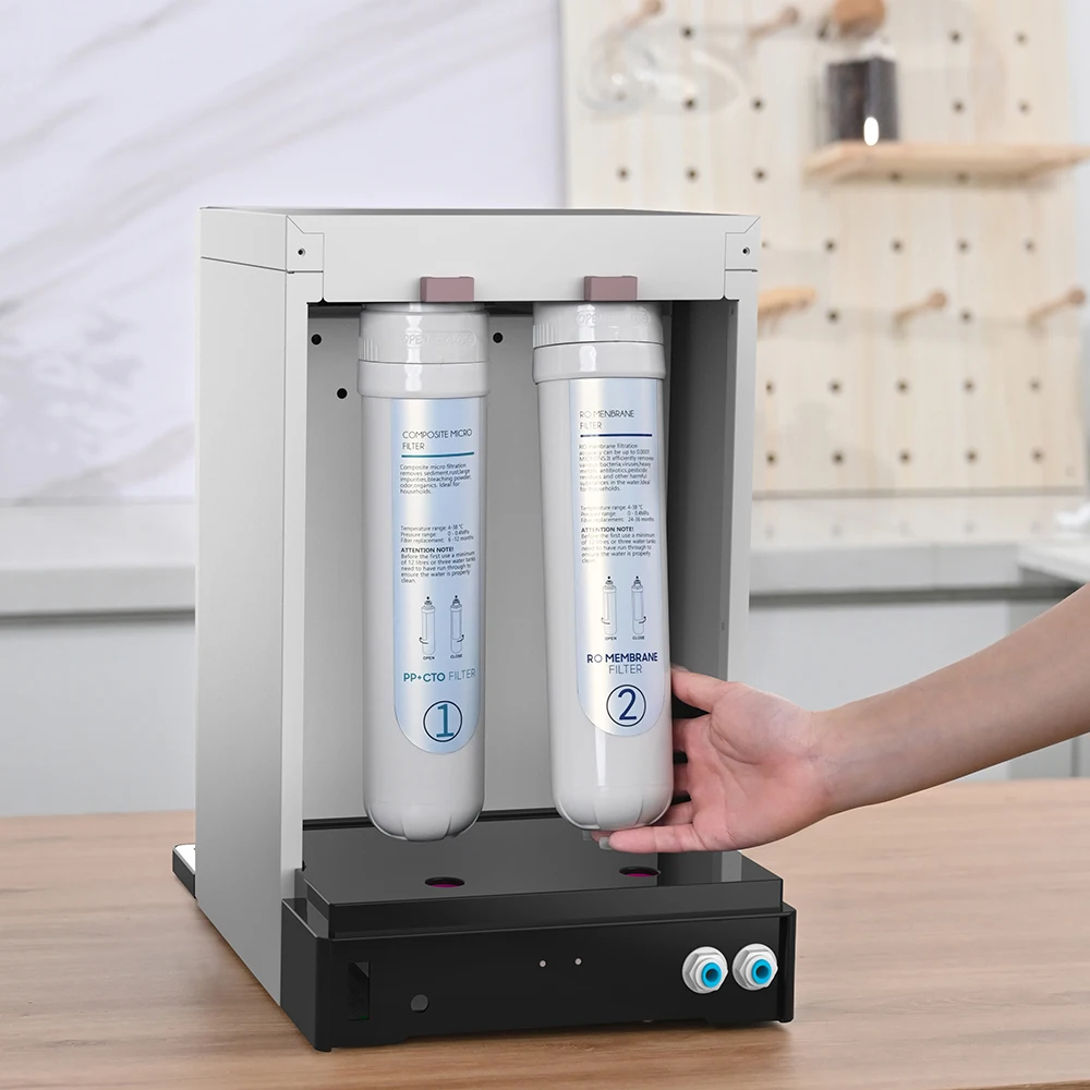 Factory Price Intelligent Countertop Tankless Direct Piping Hot 4 Stage RO Hydrogen Water Purifier Dispenser