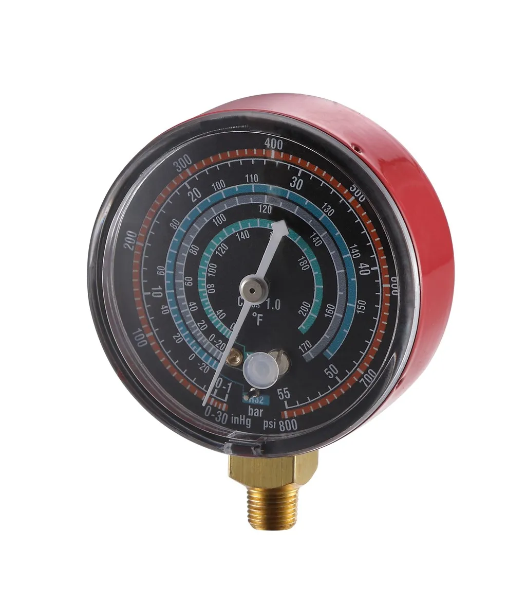 Digital Bourdon Tube Manifold Pressure Gauges Low Pressure Detector for Manifold Refrigerant