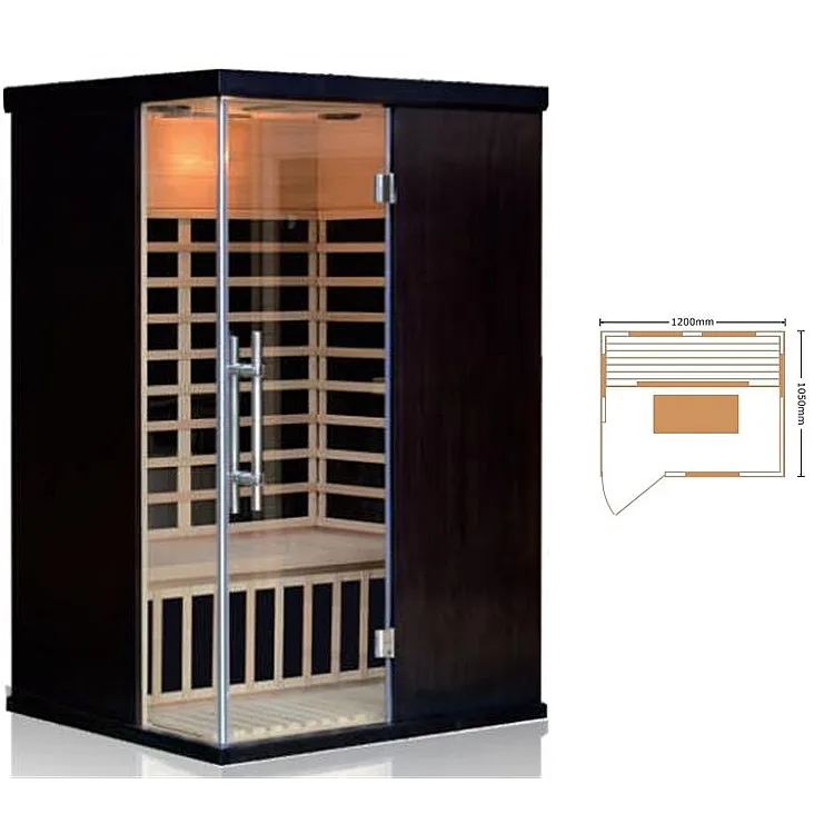 High quality 2 person carbon heater infrared sauna room with fashion decoration panel