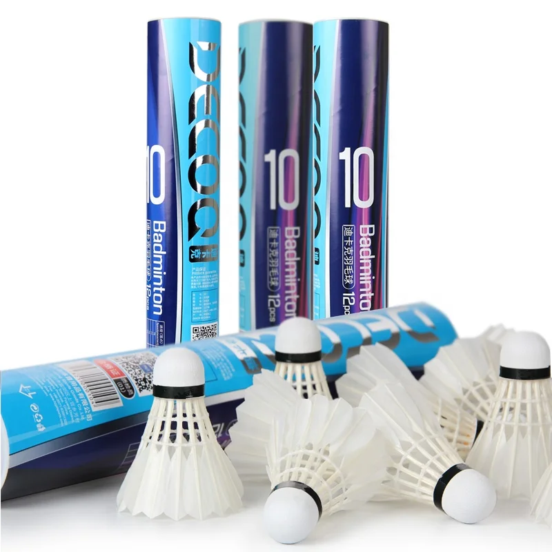 Shuttlecock Badminton with White Duck and Goose Feather Cork & Nylon Custom Weight & Origin Minimum Order Quantity