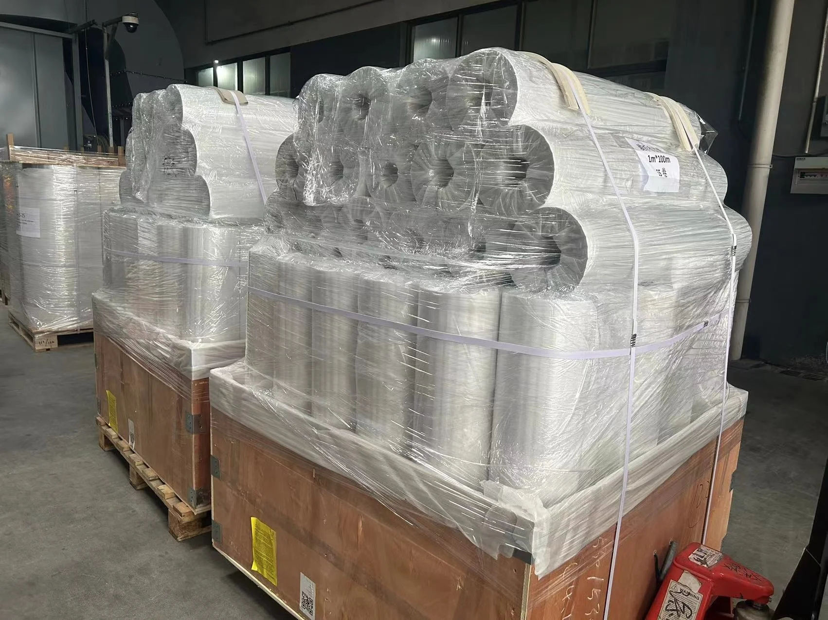 HVAC 48mm  Alu solvent glue Stretch big Reinforced Paper 3way Insulation Skrim Craft FSK Aluminum Foil Tape