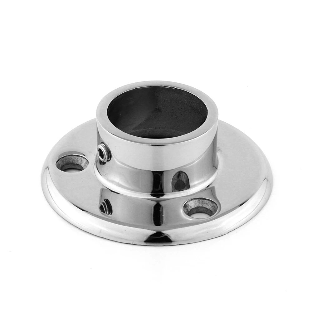 High Quality Stainless Steel Handrail Balustrade Accessories Floor Round Flange Base Plate Railing Handrail Flange