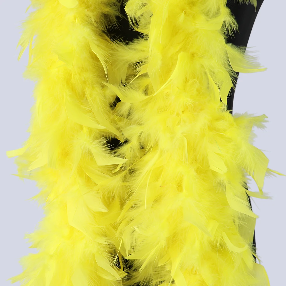 2 Meters 60g Factory Wholesale Turkey Feather Boa Wedding Party Carnival Decoration