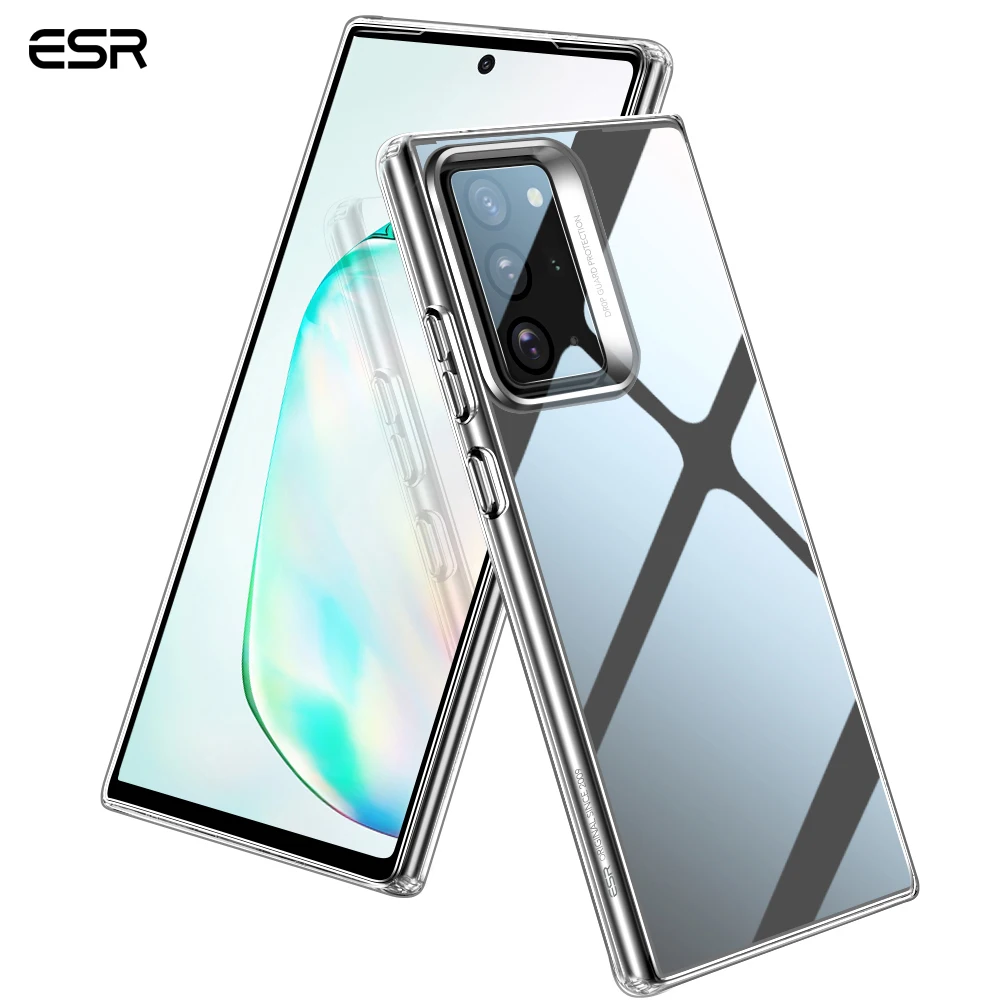 
ESR Fresh Stock Fast Delivery Soft Silicone Bumper 9H Tempered Glass case for Samsung Galaxy note 20 ultra case 