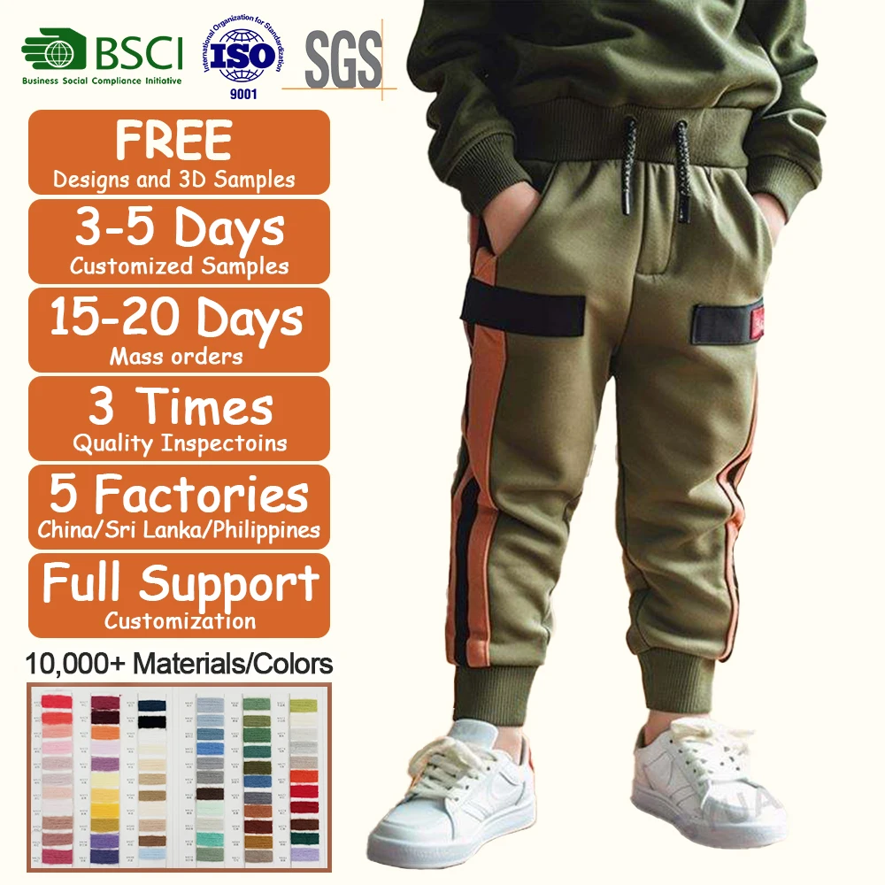 Wholesale Children Elastic Waist Jean Pants Paint Print Side Stripe Denim Ripped Straight Jeans For Kids Boy