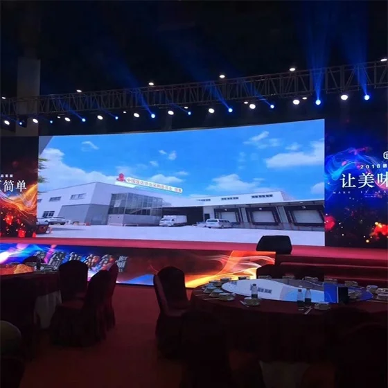 2023 новая технология Крытый Открытый сценический фон Аренда панели дисплея гибкий изогнутый арендный светодиодный экран