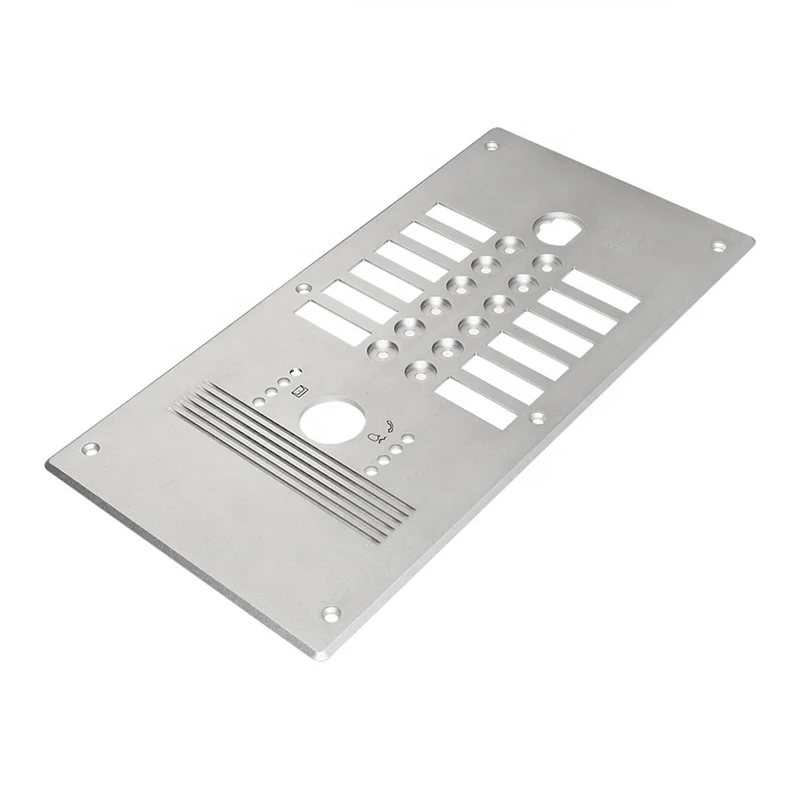 CNC Machining Aluminum Parts Front Audio Panel with Custom Logo Precision Machine Products with CNC