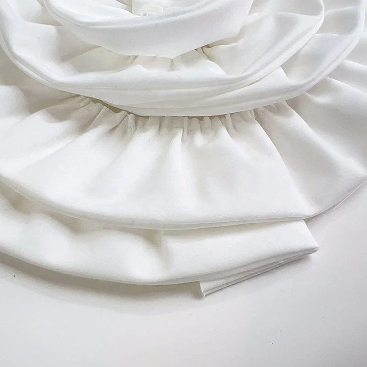 Handmade 24cm Satin DIY Brooch Flowers for Wedding Dress Corsage Large Cufflinks Pins Buckles & Corsage Accessory