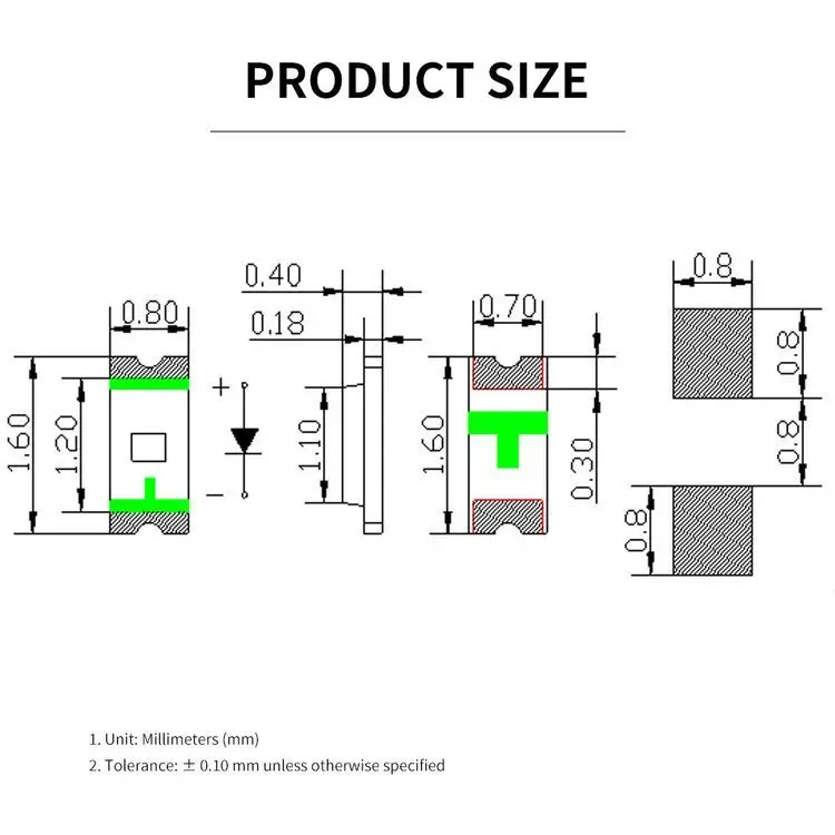 Новые продукты низкая цена smd led производитель высокое качество 0603 оптовая продажа Желтые светодиодные чипы