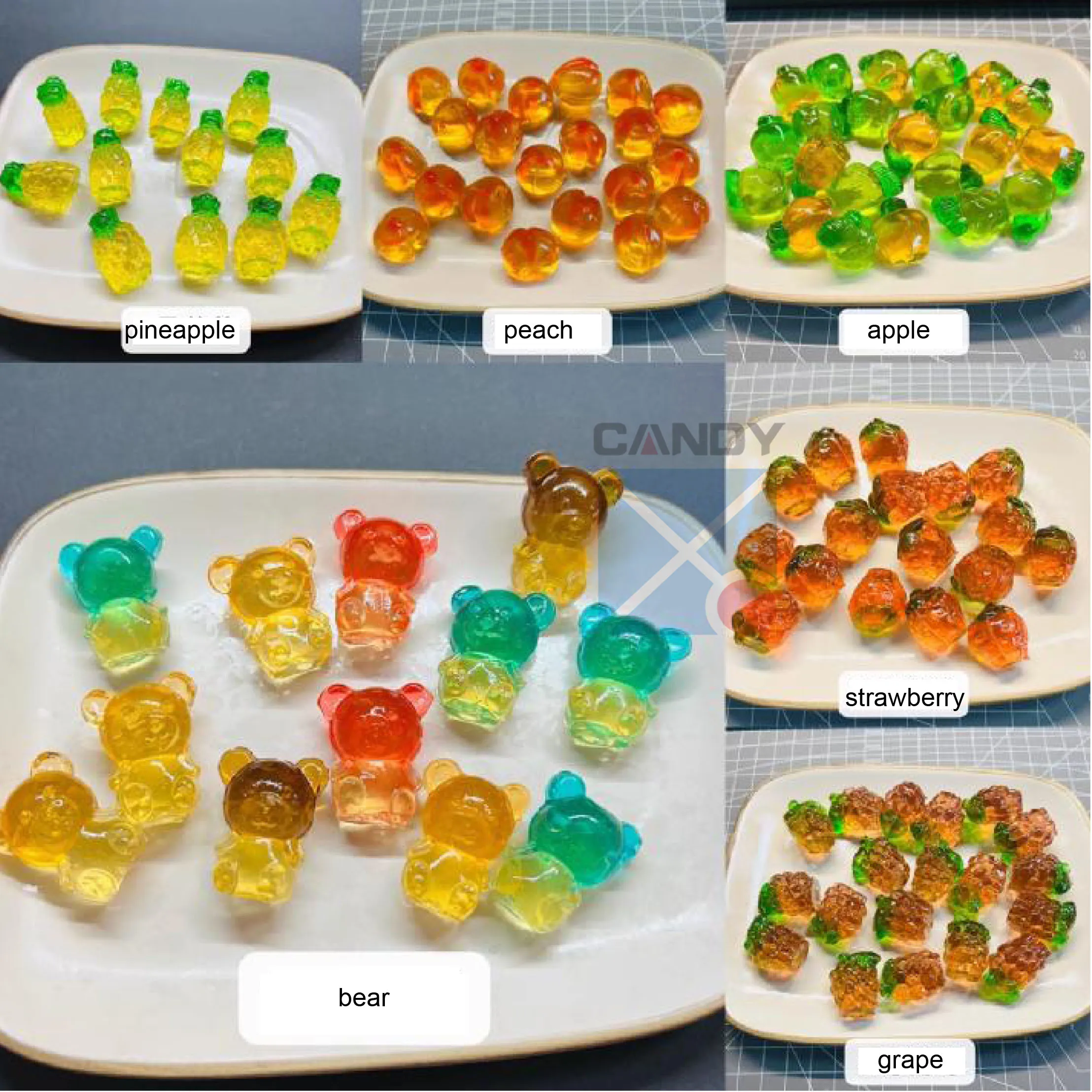 2024 Hot Selling Small Confectionery Soft Jelly Candy Depositor Lollipop Gummy Juice Filled Making Machine