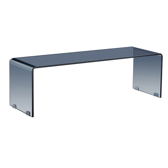 Hot Selling Living Room Gray Glass Coffee Table Good Quality Glass Tea Table