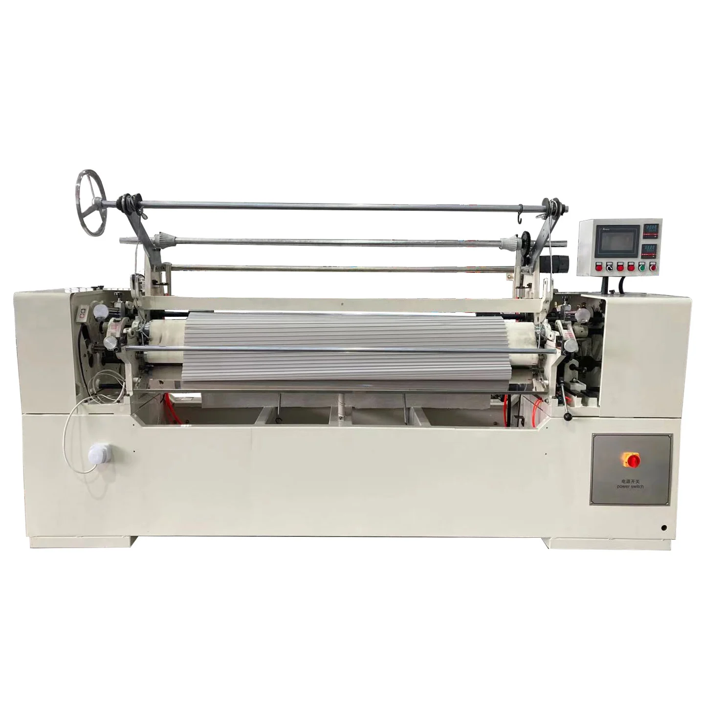 Computer controlled fabric pleating machine 216D