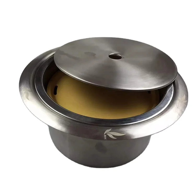 Mini 2-3 people household light wave charcoal grill, stainless steel body, medical stone coating,