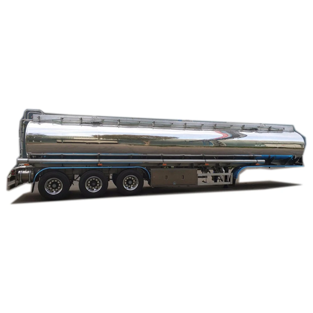 Factory price 38kl 42kl 43kl aluminum alloy oil petroleum tank fuel tanker semi trailer 3-Axle Tanker