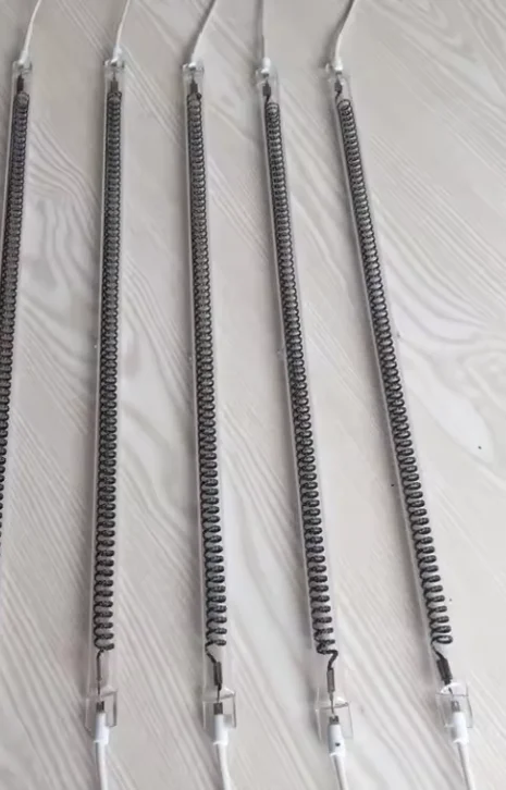 Quartz Infrared Heater Lamps Electric Halogen Infrared Heater Tube for Drying Iron Sheet With Coating