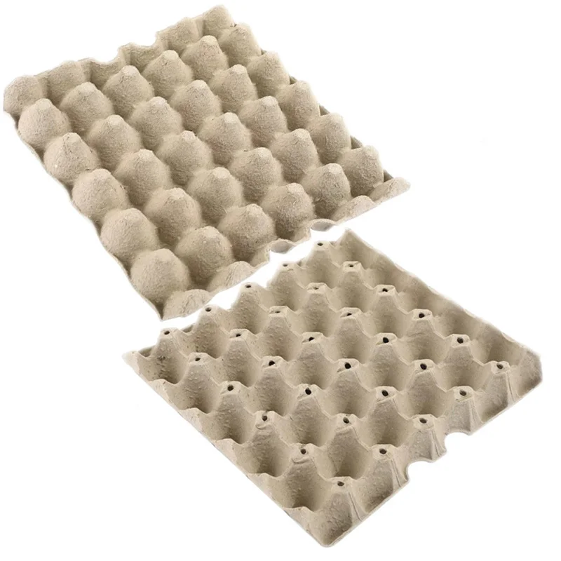 30 pulp egg tray manufacturers wholesale ordinary yellow gray white egg tray Degradable egg tray