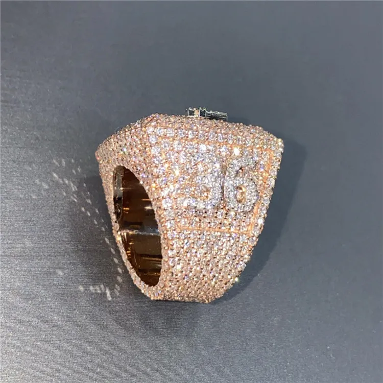 Ювелирные изделия, модный набор для помолвки, 18K позолоченный 925, серебро, VVS Moissanite, обручальное кольцо для мужчин