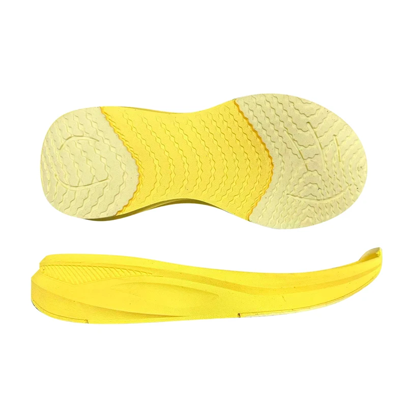 Factory small quantity sport soles clifton eva and rubber material MD soles for shoe making