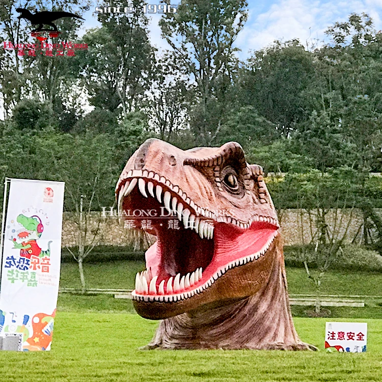 Life Size Dinosaur 3D Model Attraction For Dinosaur Theme Park