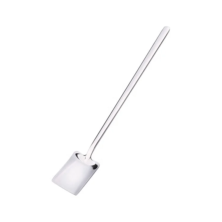 Long Handle Stainless Steel Creative Funny Wedding Favors Shovel Coffee Small Tea Spoons