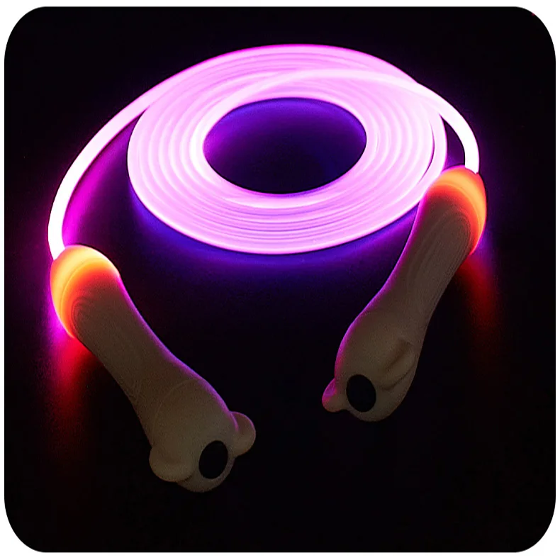 Light up Jump Ropes LED Skipping Random Color Kids Children Single Luminous Jump Skipping Ropes