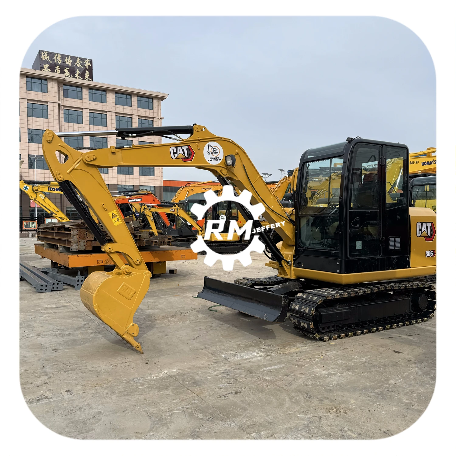Турбонагнетатель cat306e мини-размер оригинальная техника дешевые Гусеничные экскаваторы 307 306 308 312 315 для землеройных работ