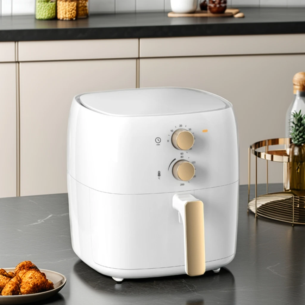 Electric 6L Oilless Household Use Cooker Modern Square  Air Fryers Oven with  Mechanic Timer