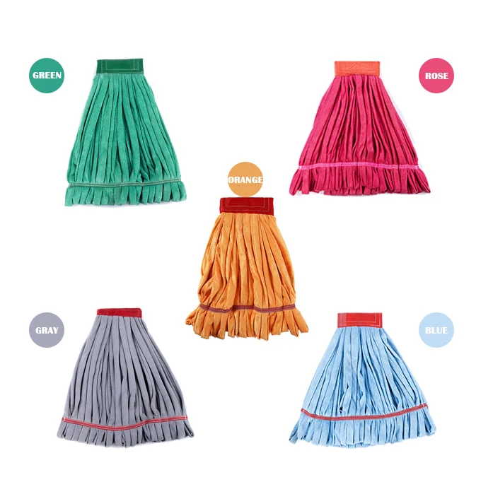Factory Price Eco-friendly Microfiber Tube Mop Washable For Commercial Industrial Floor Cleaning