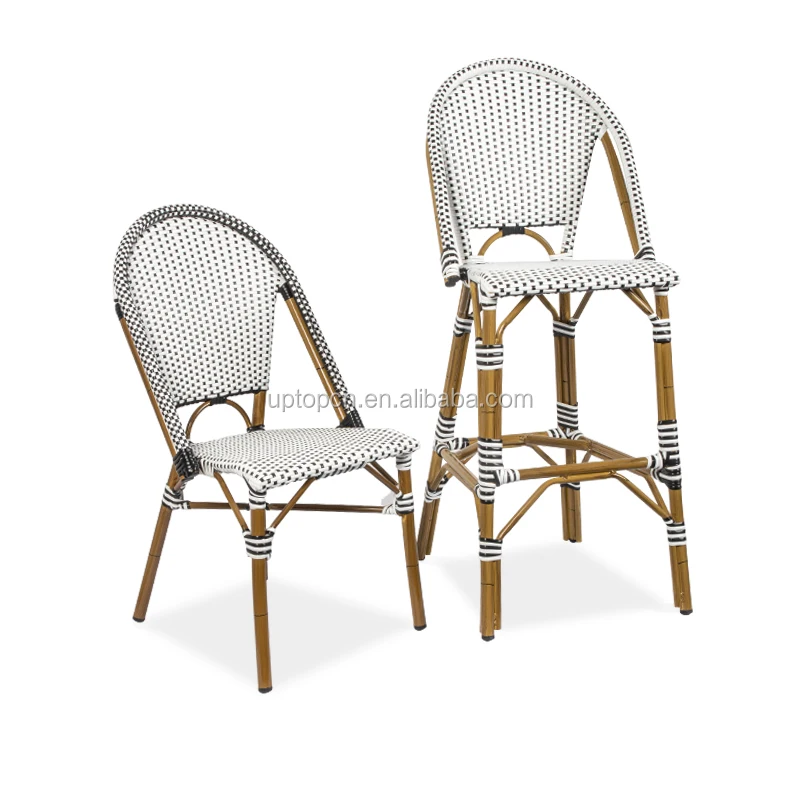 (SP-OC409) New Arrival Modern Metal Luxury Outdoor Rattan Bar Chair For
