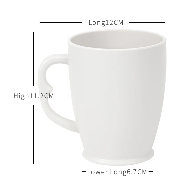 high quality biodegradable plastic milk glass mugs coffee mugs kids drink water juice tea rinse mug toothbrush cup
