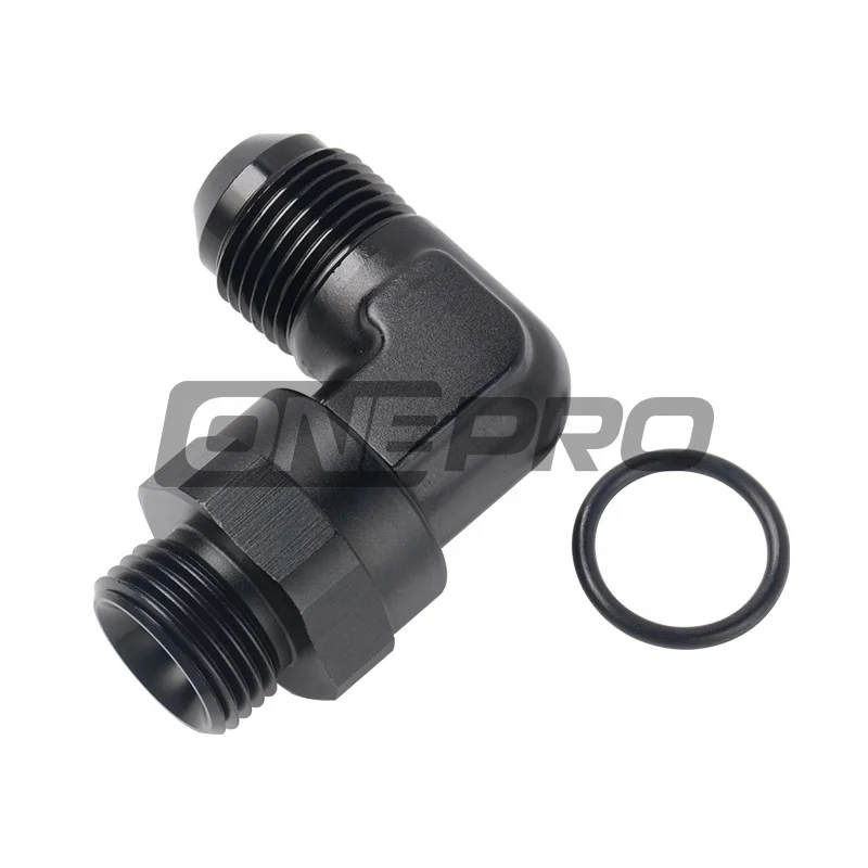 Performance 90 Degree Male 4 6 8 10 12 AN to Male Swivel AN ORB O Ring Adapter Fitting Connector