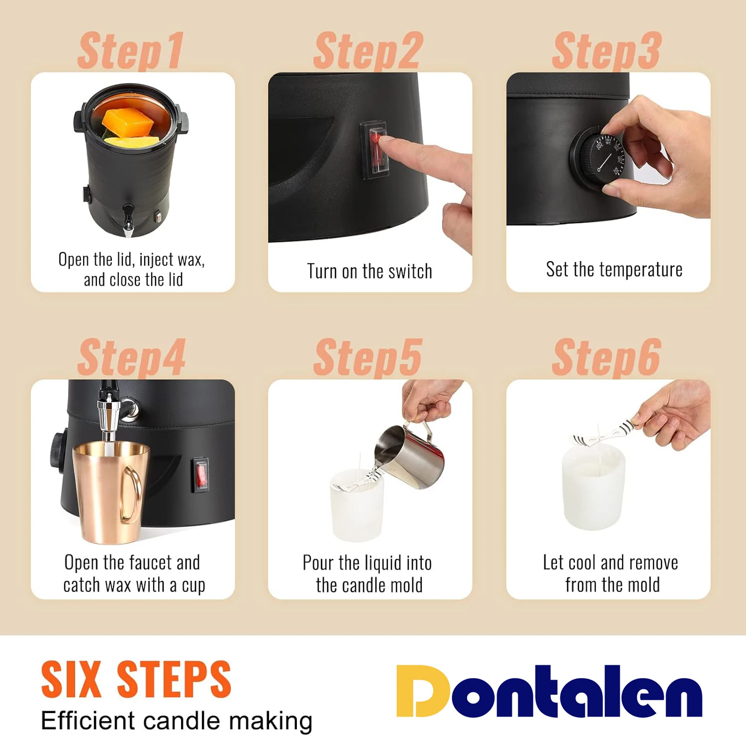 Electric Wax Melting Pot Fast Melting Candle Maker Wax Melter for Candle Making