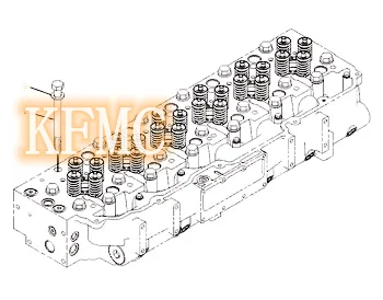 C-9 Cylinder Head Group 252-8439 2528439 H2528439