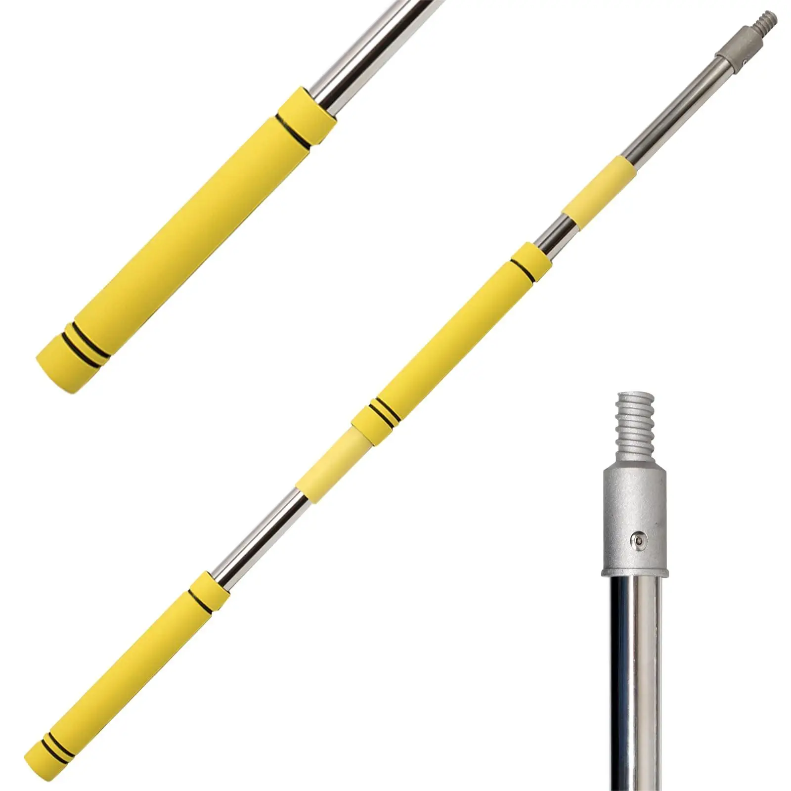 New Product Ideas 2024 Extension Pole Multi-purpose Spliced Telescopic Rod Spider Brush and Pole Telescopic Cleaning Tools