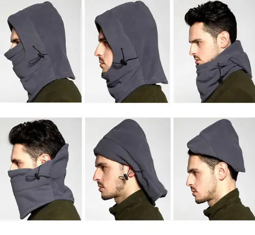 Thermal Fleece Balaclava Ski Running Cycling Neck Face Mask Cover Hood Hat Cap