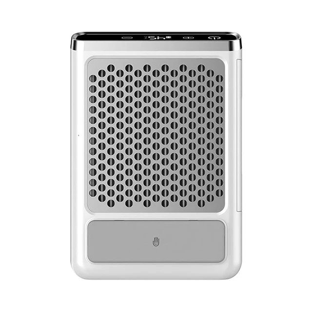Rechargeable nail dust cleaner high power  dust absorption fan LED touch screen cleaner machine.