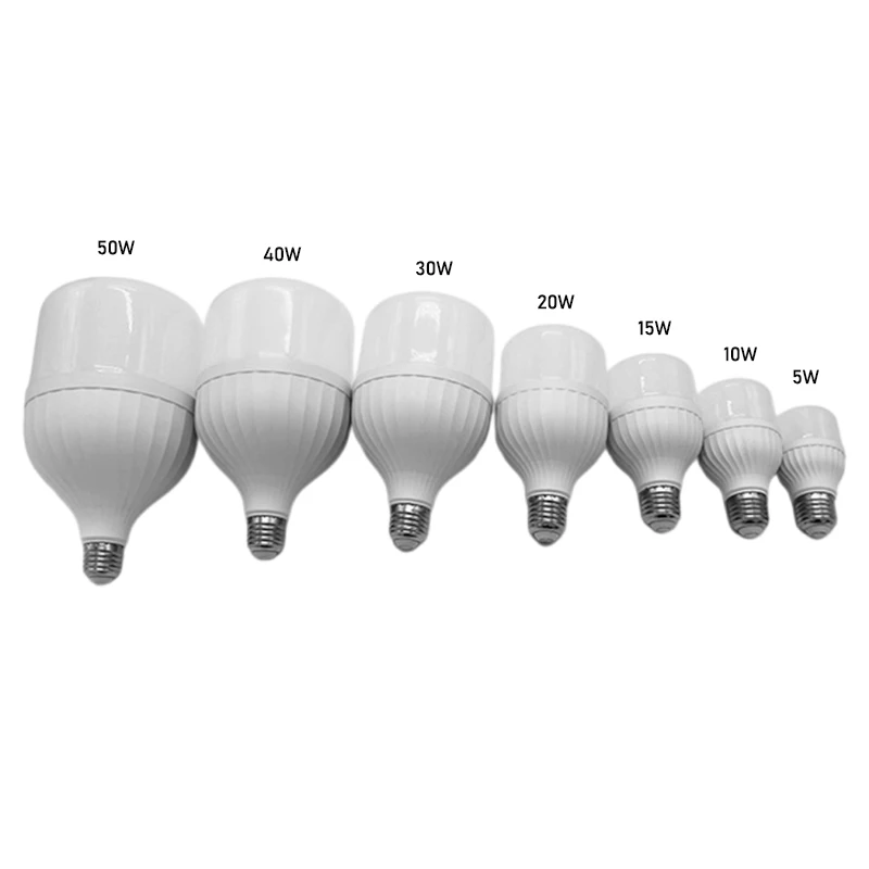 30 Вт PBT корпус + PP крышка Алюминиевая СВЕТОДИОДНАЯ лампа T