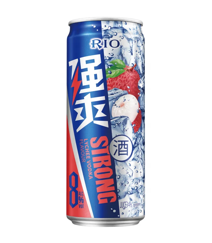 China sales1  RIO Cocktail Wine Fruit Drink ALCOHOLIC BEVERAGES Strong 8%VOL LYCHEE Vodka 330ml Bar Party Club KTV family dinner
