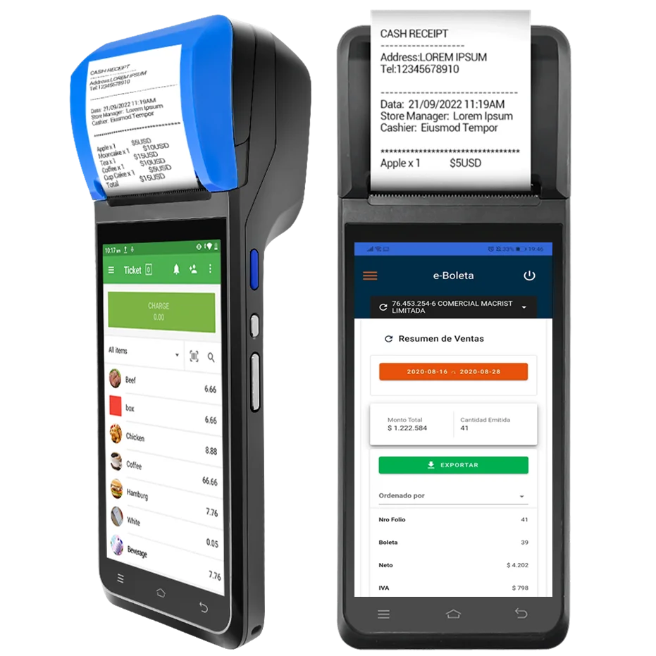 FYJ-F1 3G+16G Smart Retail Restaurant Android 11 Pos System Touch Screen 4G NFC Mobile Handheld Pos Terminal With Printer