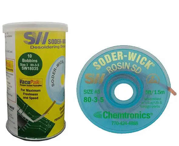 SW18035   Desoldering Braid Solder Wire PCB Repair Tool/No-Clean Solder Braided Wick/solder wick for tin absorbing excess solder